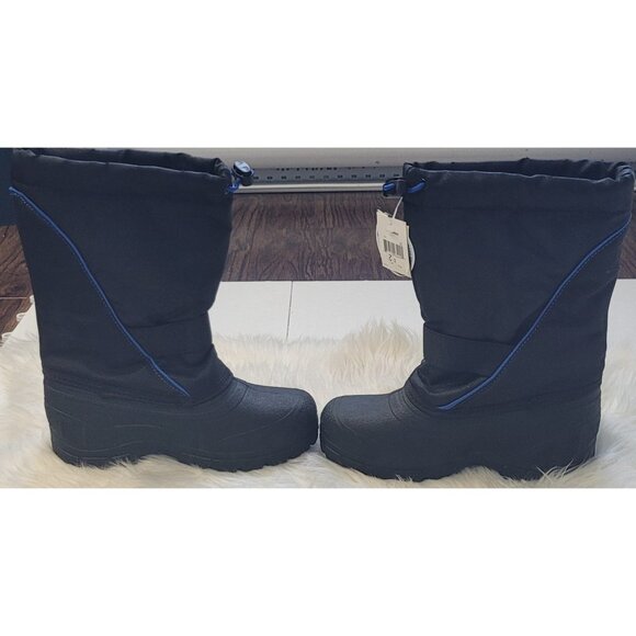 George NEW Kids Black Waterproof Insulated Cold Weather Winter Snow Boots Sz 2 - Picture 3 of 14